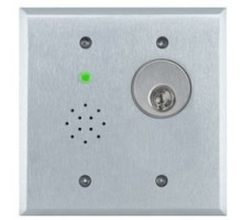 SECURITY DOOR CONTROLS  EA-708V               Door Prop Alarm, 2-Gang, 12/24 Volt DC, With Integral Status LED, 85 dB Audible Alarm and Mortise Key Cylinder