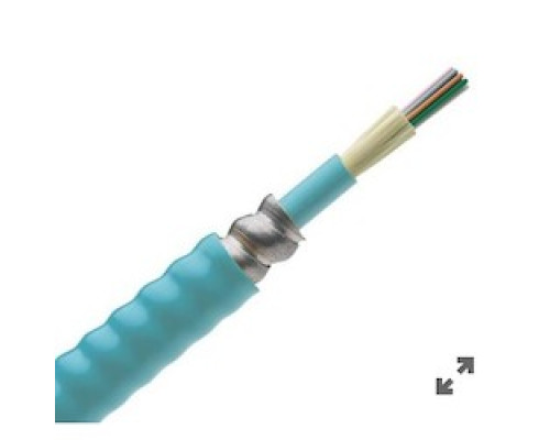 PANDUIT  FOPPZ12Y               12 Fiber Cable OM4 Indoor Armored Plenum 900um