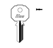 KABA ILCO CORP  PR91CS NP A19               Cylinder Lock Key Blank, Brass, Nickel Plated, 19 Price Group, For Prefer