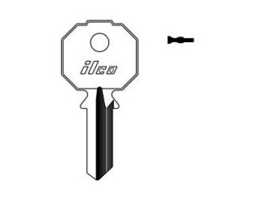 KABA ILCO CORP  PR91CS NP A19               Cylinder Lock Key Blank, Brass, Nickel Plated, 19 Price Group, For Prefer