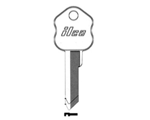 KABA ILCO CORP  SY8-NS NS A53               Safe Deposit Key Blank, 6-Pin, Natural Nickel Silver, 12 Price Group, For Security/Kumahira