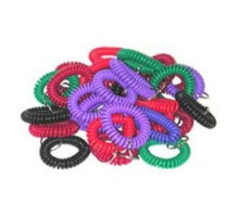 PRO-LOK  K200-D               Soft Wrist Coil Key Chain, 2-1/2 to 15