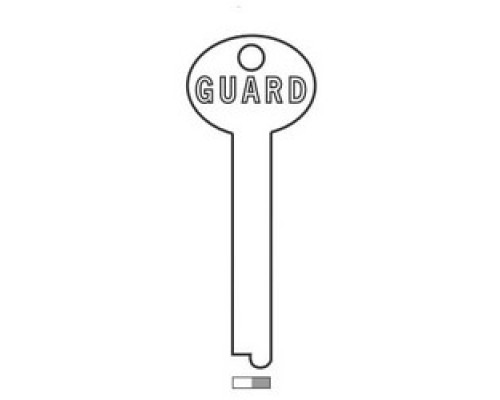 SARGENT AND GREENLEAF INC  9500-001               Safe Deposit and Cabinet Lock Key Blank, 87H, Standard Guard, Nickel Silver, For 4420/4440/4442/4444/4500 Series Safe Deposit Lock