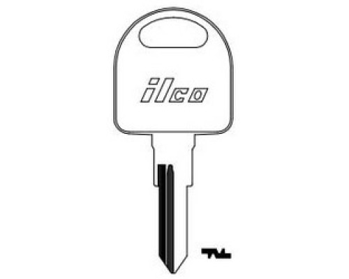 KABA ILCO CORP  B59 NP A07  X162              Vehicle Key Blank, Brass, Nickel Plated, 7 Price Group, For General Motors