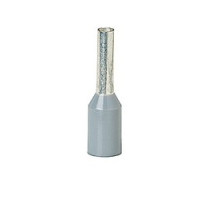 THOMAS & BETTS  F4028               Polypropylene-Insulated Old DIN Ferrule, Total Length 0.571 in/14.5mm, Pin Length 0.315 in/8mm, Pin Diameter 0.091 in/2.3mm, Base Diameter 0.165 in/4.2mm, Wire Range #14 AWG/2.50mm2, Gray, Copper, Tin Pla
