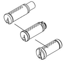SARGENT  13-3142 15 RG               Cylinder Plug and Ring Assembly, RG Keyway, Satin Nickel Clear Coated, For 6/7/8L/10/11/6500/7500/758/858 Series Line Cylindrical Lever Lock