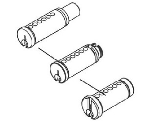 SARGENT  13-3142 15 RG               Cylinder Plug and Ring Assembly, RG Keyway, Satin Nickel Clear Coated, For 6/7/8L/10/11/6500/7500/758/858 Series Line Cylindrical Lever Lock