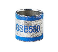 THOMAS & BETTS  GSB550               Two Piece Inner Sleeve Connector For Round Range, Length 11.2mm, Inner Diameter 13.97mm, Outer Diameter 15.75mm, Color Blue, Copper Alloy