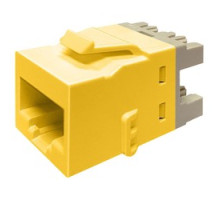 COMMSCOPE UNIPRISE SOLUTIONS  760241166  UKJ10G-YEL              Uniprise UKJ Keystone Series Modular Jack, RJ45, category 6A, T568A/T568B, unshielded, no dust cover, yellow