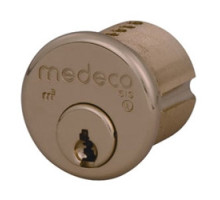 MEDECO HIGH SECURITY LOCKS  100200-W-26-G3-S-Z02               Security Cylinder Lock, Mortise, Biaxial, G3 Keyway, 1-1/8