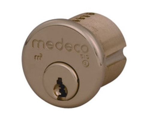 MEDECO HIGH SECURITY LOCKS  100200-T-26-DL-T-Z02  100200-T-26-DL-P-Z02              Security Cylinder Lock, Mortise, Medeco3, DL Keyway, 1-1/8