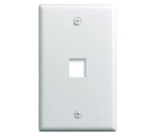 ON-Q/LEGRAND  WP3401WH25               Keystone Wallplate, 1-Gang, 1-Port, 2.94