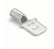 THOMAS & BETTS  B251               Non-insulated Male Tab, Length .68 Inches, Tab Size .250x.032, Wire Range #16-#14 AWG, Copper, Tin Plated, 1,000 Pack