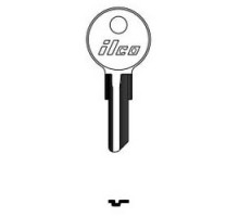 KABA ILCO CORP  1041E NP A02  AL2830229B              Cylinder Lock Key Blank, Brass, Nickel Plated, 2 Price Group, For Chicago