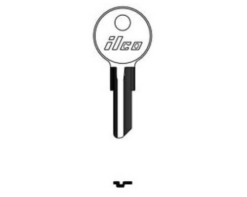 KABA ILCO CORP  1041E NP A02  AL2830229B              Cylinder Lock Key Blank, Brass, Nickel Plated, 2 Price Group, For Chicago