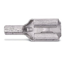 THOMAS & BETTS  B250NP               Non-Insulated Female Disconnect, Length 0.73in, Width 0.31in, Tab Size 0.250x.032, Wire Range #16-#14 AWG, Copper, Nickel Plated, 1,000 Pack