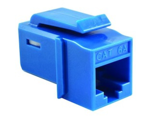 HELLERMANNTYTON  GSTJ6AU-BL               GST Category 6A UTP Modular Keystone Jack, Plenum Rated, Blue, 1/bag
