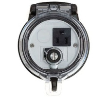 PANDUIT  DAP3BC-S0-4               Data Access Port, 3in. Base, Simplex Outlet, CAT 5e Shielded Coupler