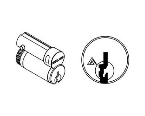 SCHLAGE ALLEGION BRAND  23-030-S145 626        Door Lock Cylinder, Conventional, FSIC, S145 Keyway, Satin Chrome