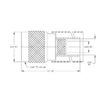 TIMES MICROWAVE TC-400-MUHF        Type N Male Plug for LMR-400 Cable