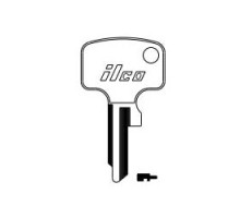 KABA ILCO CORP  HD14 NP A14               Vehicle Key Blank, Brass, Nickel Plated, 14 Price Group, For Honda Motorcycle