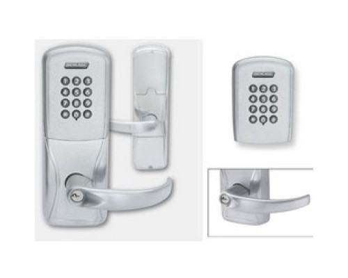 SCHLAGE ALLEGION BRAND  AD200-CY40KP-SPA-626-P-C-RH 4B 13247 10025 134        Electronic Door Lock, Cylindrical Chassis, Keypad, Right Hand, Sparta Lever, C Keyway, Satin Chrome, 4AA Battery Kit, For Privacy