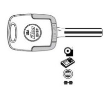 KABA ILCO CORP  EK3P-HY20 NS A92  AX00005030              Vehicle Key, F, Electronic, Cloning Tool, Special Key Machine, Natural Nickel Silver, 62 Price Group, For Hyundai Azera 2006-10