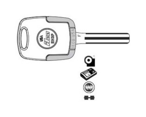 KABA ILCO CORP  EK3P-HY20 NS A92  AX00005030              Vehicle Key, F, Electronic, Cloning Tool, Special Key Machine, Natural Nickel Silver, 62 Price Group, For Hyundai Azera 2006-10