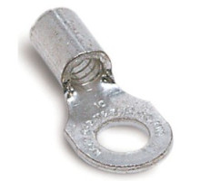 THOMAS & BETTS  C70NP               Non-Insulated Ring Terminal, Length 0.98in, Width 0.50in, Bolt Hole 5/16in, Wire Range #12-#10 AWG, Copper, Tin Plated, Nickel Plated, 500 Pack