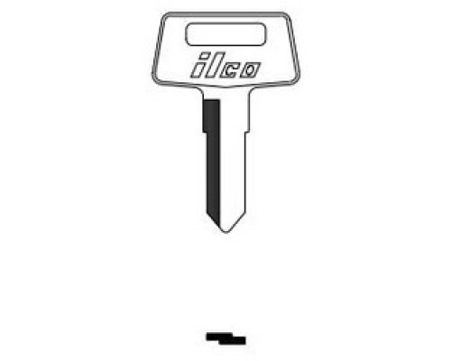 KABA ILCO CORP  X254 NP A07               Vehicle Key Blank, Brass, Nickel Plated, 7 Price Group, For Kawasaki