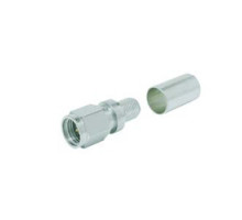 TIMES MICROWAVE TC-195-SM-SS-X 3190-2878       SMA-MALE PLUG CRIMP   CONNECTOR NO BRAID TRIM