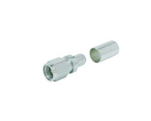 TIMES MICROWAVE TC-195-SM-SS-X 3190-2878       SMA-MALE PLUG CRIMP   CONNECTOR NO BRAID TRIM