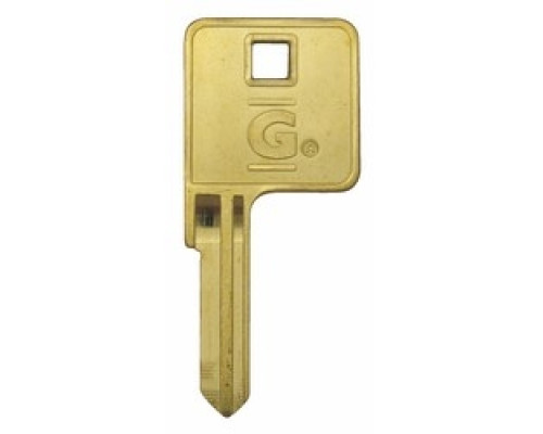 GENERAL LOCK  KB AM3 S BR               Padlock Key Blank, 5-Pin, AM3 Keyway, Square Offset Bow, Brass
