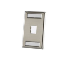 ORTRONICS 403STJ11        TracJack faceplate, stainless steel, one-port single gang