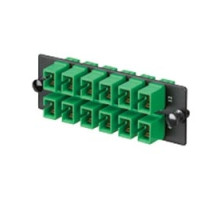 PANDUIT  FAP12WAGSCZ               Mini-Com SC APC Fiber Adapter Panel Simplex Single-mode Green