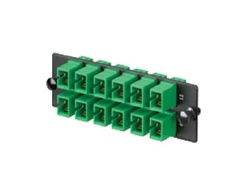 PANDUIT  FAP12WAGSCZ               Mini-Com SC APC Fiber Adapter Panel Simplex Single-mode Green