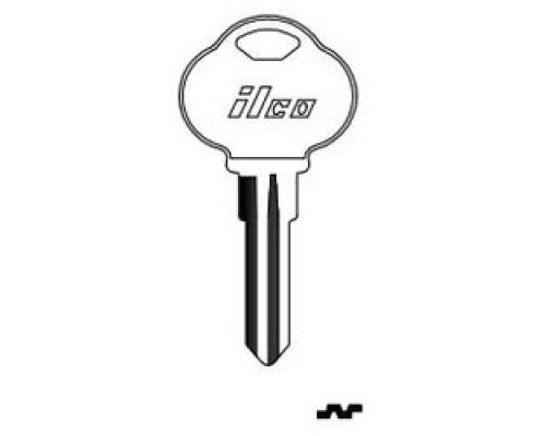 KABA ILCO CORP  1573B NP A04  AL01549002              Vehicle Key Blank, Brass, Nickel Plated, 4 Price Group, For The Club