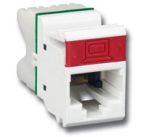 SIEMON COMPANY  MX6-F04               Copper, Outlet, MAX, UTP, Category 6, RJ45, Flat, Gray, Punch down, T568A/B