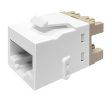 COMMSCOPE UNIPRISE SOLUTIONS  760241170  UKJ10G-A.WHT              Uniprise UKJ Keystone Series Modular Jack, RJ45, category 6A, T568A/T568B, unshielded, no dust cover, alpine white