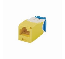 PANDUIT  CJ6X88TGYL               Mini-Com UTP RJ45 Cat 6A TG Jack Module Yellow