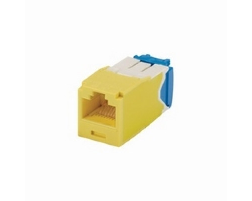 PANDUIT  CJ6X88TGYL               Mini-Com UTP RJ45 Cat 6A TG Jack Module Yellow