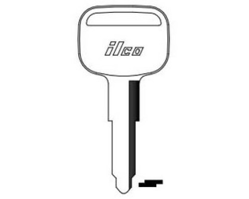 KABA ILCO CORP  B57 NP A06  AF00000752              Vehicle Key Blank, Brass, Nickel Plated, 6 Price Group, For Isuzu