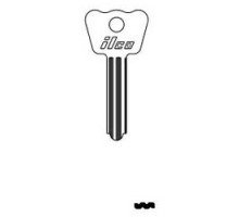 KABA ILCO CORP  1286BR ST A08  AD27301056              Key Blank, Steel, Nickel Plated, 8 Price Group, For Master