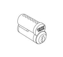 KABA ILCO CORP  8850-26D-1007-PK1               Cylinder Lock Interchangeable Core, Peaks Preferred, 150 7-Pin, Uncombinated, PK1 Keyway, Small Format, Capped, Satin Chrome