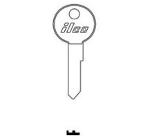KABA ILCO CORP  LF1 NP A13               Cylinder Lock Key Blank, Brass, Nickel Plated, 13 Price Group, For Lowe and Fletcher