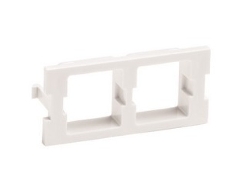 COMMSCOPE SYSTIMAX SOLUTIONS  760008664  M30FP-2RJ45-262              FP Type Double Port Adapter Housing, White