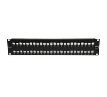 SIEMON COMPANY  UPN-F2-48E-RS               UltraMAX Patch Panel, Empty, UTP, 48 Openings, Flat, 2U, Black, Detachable Wire Manager
