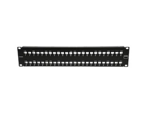 SIEMON COMPANY  UPN-F2-48E-RS               UltraMAX Patch Panel, Empty, UTP, 48 Openings, Flat, 2U, Black, Detachable Wire Manager