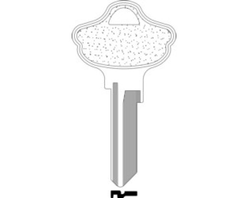 KABA ILCO CORP  07743 NP A01               Key Blank, Look-Alike, Brass, Nickel Plated, 1 Price Group, For Kwikset