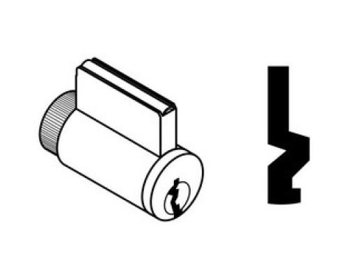 SCHLAGE ALLEGION BRAND  40-100-E 606        Door Lock Cylinder, Multiple Tailpiece, Conventional, E Keyway, Satin Brass, With 2 Key